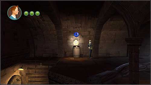 Kawałek dalej możesz skorzystać z beczki - Rozdział 6 - Krypty - Opis przejścia - Przygody Tintina: Gra Komputerowa - poradnik do gry