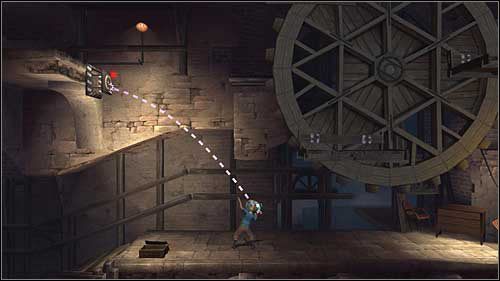 Rzuć butelką w przycisk i natychmiast biegnij w prawo - Rozdział 6 - Krypty - Opis przejścia - Przygody Tintina: Gra Komputerowa - poradnik do gry