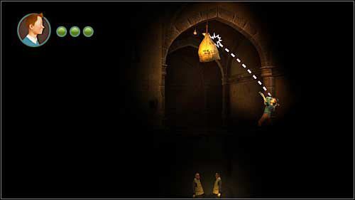 Kiedy znajdziesz się w piwnicy, będziesz musiał co chwilę korzystać z latarki - Rozdział 7 - Na salonach - Opis przejścia - Przygody Tintina: Gra Komputerowa - poradnik do gry