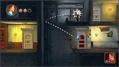 Po wjechaniu windą wyżej będziesz miał do pokonania czterech przeciwników - Rozdział 7 - Na salonach - Opis przejścia - Przygody Tintina: Gra Komputerowa - poradnik do gry