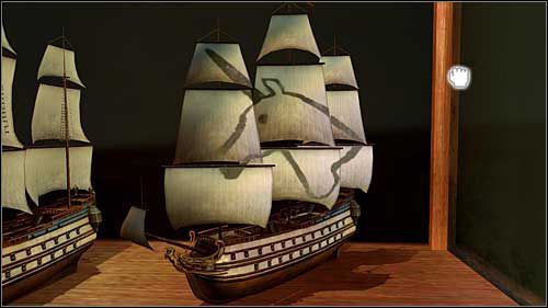 Obróć żagle tak, aby stworzyły rysunek jednorożca i wyjmij skrzyneczkę z kadłuba - Rozdziały 8 - 11 - Opis przejścia - Przygody Tintina: Gra Komputerowa - poradnik do gry