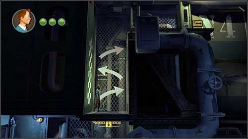 W niektórych miejscach możesz odbijać się od ściany d ściany - Rozdział 12 - Na tropie Allana (1) - Opis przejścia - Przygody Tintina: Gra Komputerowa - poradnik do gry