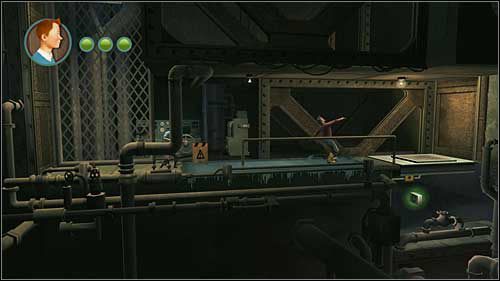 Po raz pierwszy napotkasz korytarz z częścią podłogi pokrytą lodem - Rozdział 12 - Na tropie Allana (1) - Opis przejścia - Przygody Tintina: Gra Komputerowa - poradnik do gry