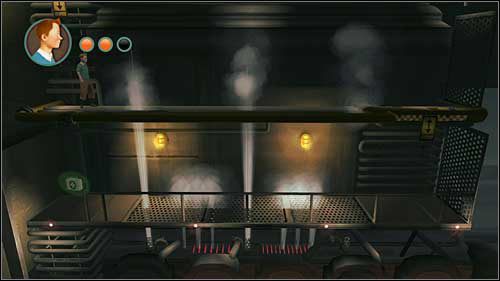 Poczekaj aż para przestanie lecieć i przejdź w prawo, a potem w lewo - Rozdział 12 - Na tropie Allana (2) - Opis przejścia - Przygody Tintina: Gra Komputerowa - poradnik do gry