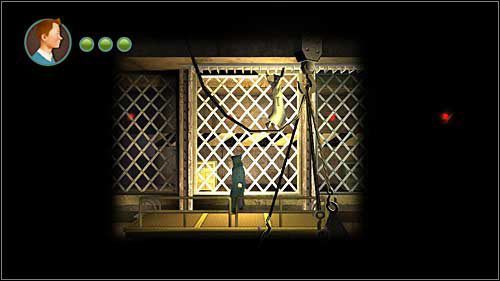 Następnie poproś kapitana by ten podrzucił Cię do góry - Rozdział 19 - Pałac Omara Ben Salaada (1) - Opis przejścia - Przygody Tintina: Gra Komputerowa - poradnik do gry