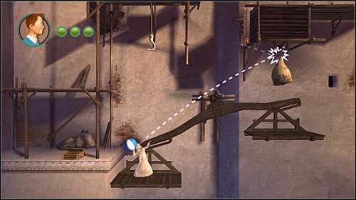 Dotrzesz do czegoś w rodzaju wagi - Rozdział 19 - Pałac Omara Ben Salaada (3) - Opis przejścia - Przygody Tintina: Gra Komputerowa - poradnik do gry