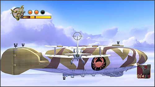 Po wyleceniu z kanionu zobaczysz wielki sterowiec - Rozdziały 22 - 23 - Opis przejścia - Przygody Tintina: Gra Komputerowa - poradnik do gry