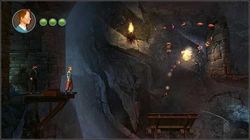 Podobnie postąp kawałek dalej - Rozdział 24 - W podmorskich jaskiniach (2) - Opis przejścia - Przygody Tintina: Gra Komputerowa - poradnik do gry