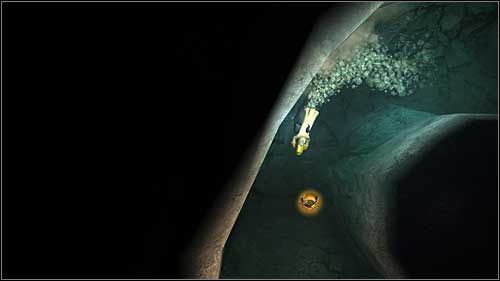 Kiedy po raz drugi będziesz się bawił z Baryłką w nurkowanie popłyniecie długim korytarzem w prawo, a potem w dół - Rozdziały 19, 20 - Złote kraby - Przygody Tintina: Gra Komputerowa - poradnik do gry