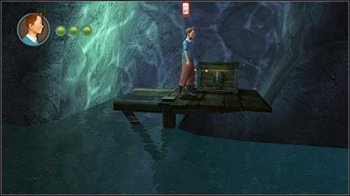 Po zanurkowaniu zaczniesz w końcu płynąć do góry - Rozdział 24 - W podmorskich jaskiniach - Złote kraby - Przygody Tintina: Gra Komputerowa - poradnik do gry