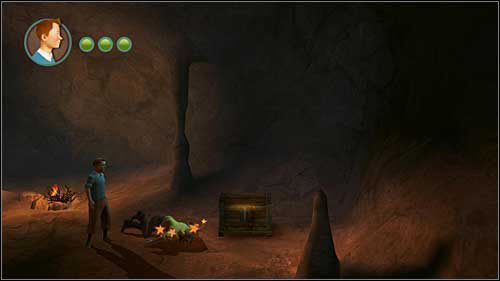 Po zapadnięciu się drewnianej kładki spadniesz razem z kilkoma przeciwnikami do wody - Rozdział 24 - W podmorskich jaskiniach - Złote kraby - Przygody Tintina: Gra Komputerowa - poradnik do gry