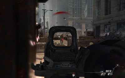 Zacznij iść wzdłuż ulicy i chowając się za osłonami eliminuj wrogów na skrzyżowaniu - I- Black Tuesday | Opis przejścia gry | Call of Duty Modern Warfare 3 - Call of Duty: Modern Warfare 3 - opis przejścia i operacje specjalne - poradnik do gry