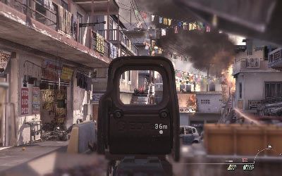 Warto teraz udać się na balkon i uszczuplić siły przeciwnika (jest to dobry punkt do zabicia strzelca obsługującego karabin maszynowy) - I- Persona Non Grata | Opis przejścia gry | Call of Duty Modern Warfare 3 - Call of Duty: Modern Warfare 3 - opis przejścia i operacje specjalne - poradnik do gry