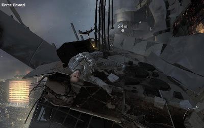 Po odzyskaniu kontroli nad bohaterem rusz przed siebie i idź cały czas w stronę zaznaczonego punktu - III- Dust to Dust | Opis przejścia gry | Call of Duty Modern Warfare 3 - Call of Duty: Modern Warfare 3 - opis przejścia i operacje specjalne - poradnik do gry