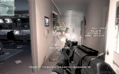 Szybko podejdź do kolejnego przejścia i wyeliminuj błyskawicznie dwóch kolejnych ochroniarzy, a potem trzeciego, który po chwili pojawi się na korytarzu - Highmile Jack | Operacje Specjalne | Call of Duty Modern Warfare 3 - Call of Duty: Modern Warfare 3 - opis przejścia i operacje specjalne - poradnik do gry