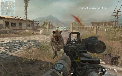 Co pewien czas będziesz atakowany przez hieny bojowe (na ogół w jednym szturmie biorą udział dwa zwierzaki) - Fatal Extraction | Operacje Specjalne | Call of Duty Modern Warfare 3 - Call of Duty: Modern Warfare 3 - opis przejścia i operacje specjalne - poradnik do gry