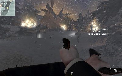 Jeśli śmigłowiec jest jeszcze w miarę daleko to rusz szybko przed siebie trzymając się drzew z prawej - Hostage Taker | Operacje Specjalne | Call of Duty Modern Warfare 3 - Call of Duty: Modern Warfare 3 - opis przejścia i operacje specjalne - poradnik do gry