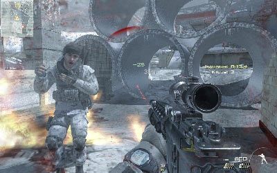 Zacznij kierować się w stronę betonowych rur z lewej - Fire Mission | Operacje Specjalne | Call of Duty Modern Warfare 3 - Call of Duty: Modern Warfare 3 - opis przejścia i operacje specjalne - poradnik do gry