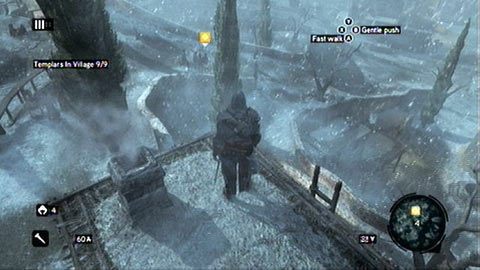 Aby to zrobić, staraj się cały czas być kawałek za nimi i przeskakiwać po dachach na prawo od ścieżki - Sekwencja 1 - A Sort of Homecoming (3) | Opis przejścia AC Revelations - Assassins Creed: Revelations - poradnik do gry