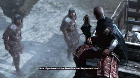 Gdy strażnicy dotrą do celu, rozpocznie się krótka animacja, a po niej kolejne wspomnienie - Sekwencja 1 - A Sort of Homecoming (3) | Opis przejścia AC Revelations - Assassins Creed: Revelations - poradnik do gry