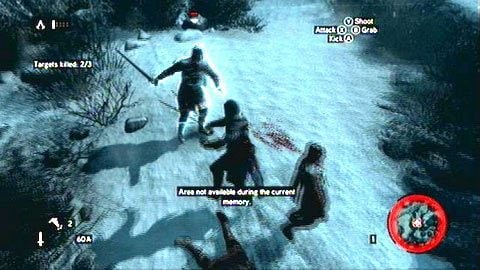 Jak tylko rozpocznie się wspomnienie, zostaniesz zaatakowany przez grupkę strażników - Sekwencja 1 - A Sort of Homecoming (5) | Opis przejścia AC Revelations - Assassins Creed: Revelations - poradnik do gry