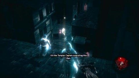 Aby to zrobić, użyj Eagle Sense i nakieruj celownik na mężczyzn w dole - Sekwencja 2 - The Crossroads of The World (7) | Opis przejścia AC Revelations - Assassins Creed: Revelations - poradnik do gry