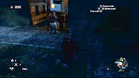 Gdy mężczyzna podejdzie do grupki mieszkańców, zbliż się do niego i wciśnij szybko A - Sekwencja 3 - Lost and Found (1) | Opis przejścia Assassins Creed Revelations - Assassins Creed: Revelations - poradnik do gry
