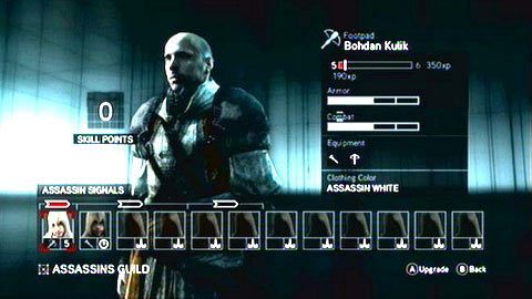 Jeśli ponownie skorzystasz z gołębnika, będziesz mógł zarządzać swymi podwładnymi i wybierać im umiejętności po zdobyciu poziomu doświadczenia - Sekwencja 3 - Lost and Found (3-5) | Opis przejścia Assassins Creed Revelations - Assassins Creed: Revelations - poradnik do gry