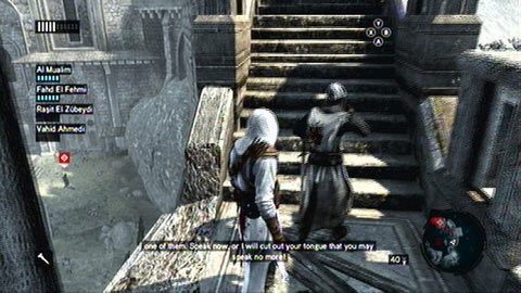 Kolejnych dwóch wrogów znajdziesz na górze po prawej - Sekwencja 3 - Lost and Found (7,8) | Opis przejścia Assassins Creed Revelations - Assassins Creed: Revelations - poradnik do gry