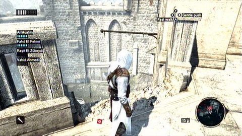Na drugim końcu muru znajdziesz wyłom, przez który będziesz mógł wskoczyć na drewnianą belkę - Sekwencja 3 - Lost and Found (7,8) | Opis przejścia Assassins Creed Revelations - Assassins Creed: Revelations - poradnik do gry
