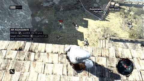 Wystarczy, że wycelujesz stamtąd w swoją ofiarę (LT) i wciśniesz X, a zakończysz wspomnienie - Sekwencja 3 - Lost and Found (7,8) | Opis przejścia Assassins Creed Revelations - Assassins Creed: Revelations - poradnik do gry