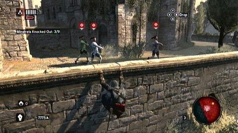 Drugą grupkę grajków znajdziesz kawałek dalej za murem - Sekwencja 4 - The Uncivil War (1) | Opis przejścia Assassins Creed Revelations - Assassins Creed: Revelations - poradnik do gry