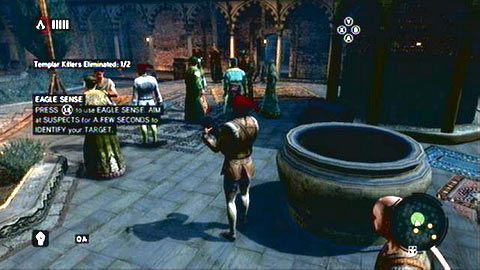 W ten sposób pozbądź się kolejnego spiskowca i przejdź na drugą cześć placu - Sekwencja 4 - The Uncivil War (1) | Opis przejścia Assassins Creed Revelations - Assassins Creed: Revelations - poradnik do gry