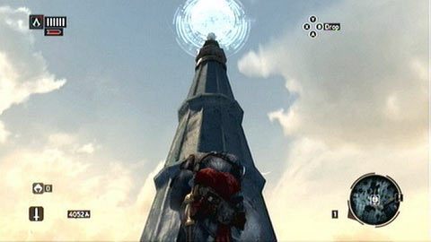 Aby rozpocząć to wspomnienie, musisz wdrapać się na zaznaczony na mapie minaret - Sekwencja 4 - The Uncivil War (4,5) | Opis przejścia AC Revelations - Assassins Creed: Revelations - poradnik do gry