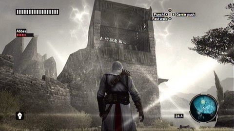 Staraj się wtedy stać w bezpiecznym miejscu, tak aby utrata równowagi nie spowodowała upadku - Sekwencja 4 - The Uncivil War (6) | Opis przejścia Assassins Creed Revelations - Assassins Creed: Revelations - poradnik do gry