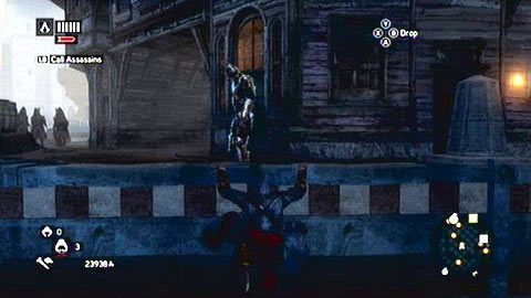 Obok wskazywanego przez Eagle Sense śladu, stoi kolejny przeciwnik - Sekwencja 5 - Heir to The Empire (3) | Opis przejścia AC Revelations - Assassins Creed: Revelations - poradnik do gry