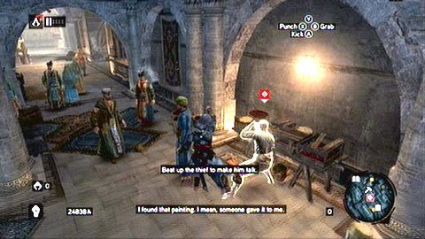 Gdy zostanie odkryty, zacznij go bić, aż rozpocznie się animacja - Sekwencja 5 - Heir to The Empire (4-6) | Opis przejścia AC Revelations - Assassins Creed: Revelations - poradnik do gry