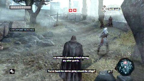 Po obejrzeniu animacji, podążaj za zaznaczonym na niebiesko asasynem, aż zobaczysz pierwszych dwóch kapitanów - Sekwencja 6 - Fortunes Disfavor (7,8) | Opis przejścia AC Revelations - Assassins Creed: Revelations - poradnik do gry