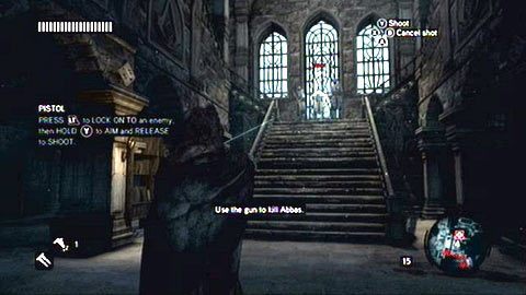 Gdy dotrzesz wreszcie na miejsce, ostatni raz użyj Eagle Sense, a następnie zastrzel swego wroga (LT i Y) - Sekwencja 6 - Fortunes Disfavor (7,8) | Opis przejścia AC Revelations - Assassins Creed: Revelations - poradnik do gry