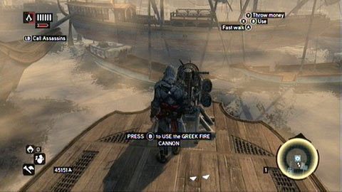 Nastąpi wtedy krótka animacja, po której zostaniesz zaatakowany przez oddział żołnierzy - Sekwencja 6 - Fortunes Disfavor (7,8) | Opis przejścia AC Revelations - Assassins Creed: Revelations - poradnik do gry