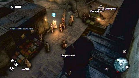 W zielonej strefie, która się pojawi, musisz odszukać przy pomocy Eagle Sense swój cel - Sekwencja 7 - Underworld (1,2) | Opis przejścia Assassins Creed Revelations - Assassins Creed: Revelations - poradnik do gry
