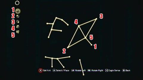 Wszystkie dostępne okręgi musisz dopasować do konstelacji w prawym górnym rogu - Sekwencja 9 - Revelations | Opis przejścia Assassins Creed Revelations - Assassins Creed: Revelations - poradnik do gry