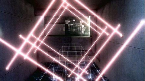 Gdy wiązki miną się dokładnie przed tobą, szybko przebiegnij środkiem powstałego kwadratu - Misje Desmonda (4) | Zadania dodatkowe Assassins Creed Revelations - Assassins Creed: Revelations - poradnik do gry