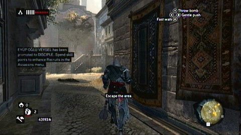 Misję ukończysz po opuszczeniu żółtej strefy - Misje Piri Reisa - Thunder, Smoke Screen, Cherry | Zadania dodatkowe - Assassins Creed: Revelations - poradnik do gry