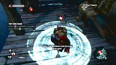 Udaj się na początku we wskazane miejsce, a następnie postaw tam otrzymany ładunek przytrzymując Y - Misje Piri Reisa - Smoke Decoy, Sticky Situations, Tripwire | Zadania dodatkowe - Assassins Creed: Revelations - poradnik do gry