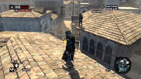 Po krótkim starciu, wdrap się na budynek z lewej i cały czas podążaj za swym uczniem - Misje mistrzów (11,12) | Zadania dodatkowe Assassins Creed Revelations - Assassins Creed: Revelations - poradnik do gry
