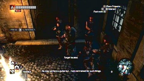 Rozpoczniesz w ten sposób bitwę, w trakcie której będziesz mógł bezpiecznie porozmawiać z porwanymi - Misje frakcji | Zadania dodatkowe Assassins Creed Revelations - Assassins Creed: Revelations - poradnik do gry
