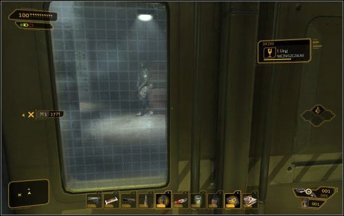 Eliminując stróżów zyskasz palmtop z kodem dostępu (1094) do lokalnego magazynu (3) - (3) Wariant pokojowy - Znajdź port wypadowy - Ucieczka z patelni - Deus Ex: Human Revolution - The Missing Link - poradnik do gry