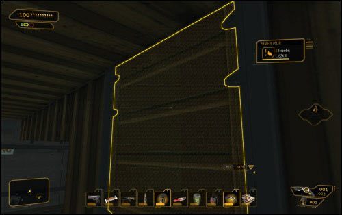 Dróg na sam dół statku jest tak naprawdę kilka, a sama rufa skrywa przy tym wiele sekretów - (3) Wariant pokojowy - Znajdź port wypadowy - Ucieczka z patelni - Deus Ex: Human Revolution - The Missing Link - poradnik do gry