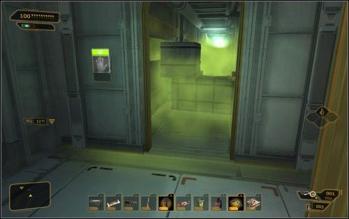 Podczas wykonywania misji do zdobycia jest także pistolet maszynowy - (3) Wariant agresywny - Znajdź port wypadowy - Ucieczka z patelni - Deus Ex: Human Revolution - The Missing Link - poradnik do gry